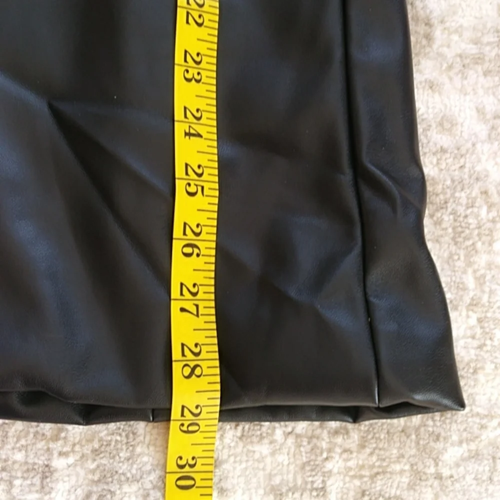 NEW Joie Faux Leather Lined Two Button Black Jacket Medium - Picture 14 of 14